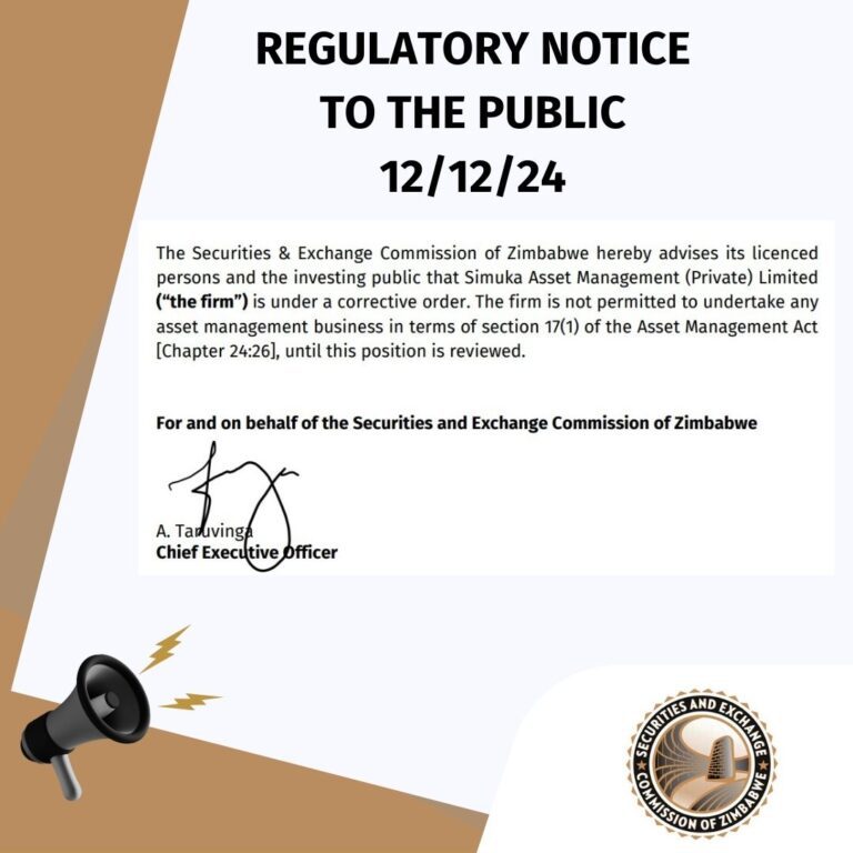 Secz News - Securities and Exchange Commission of Zimbabwe